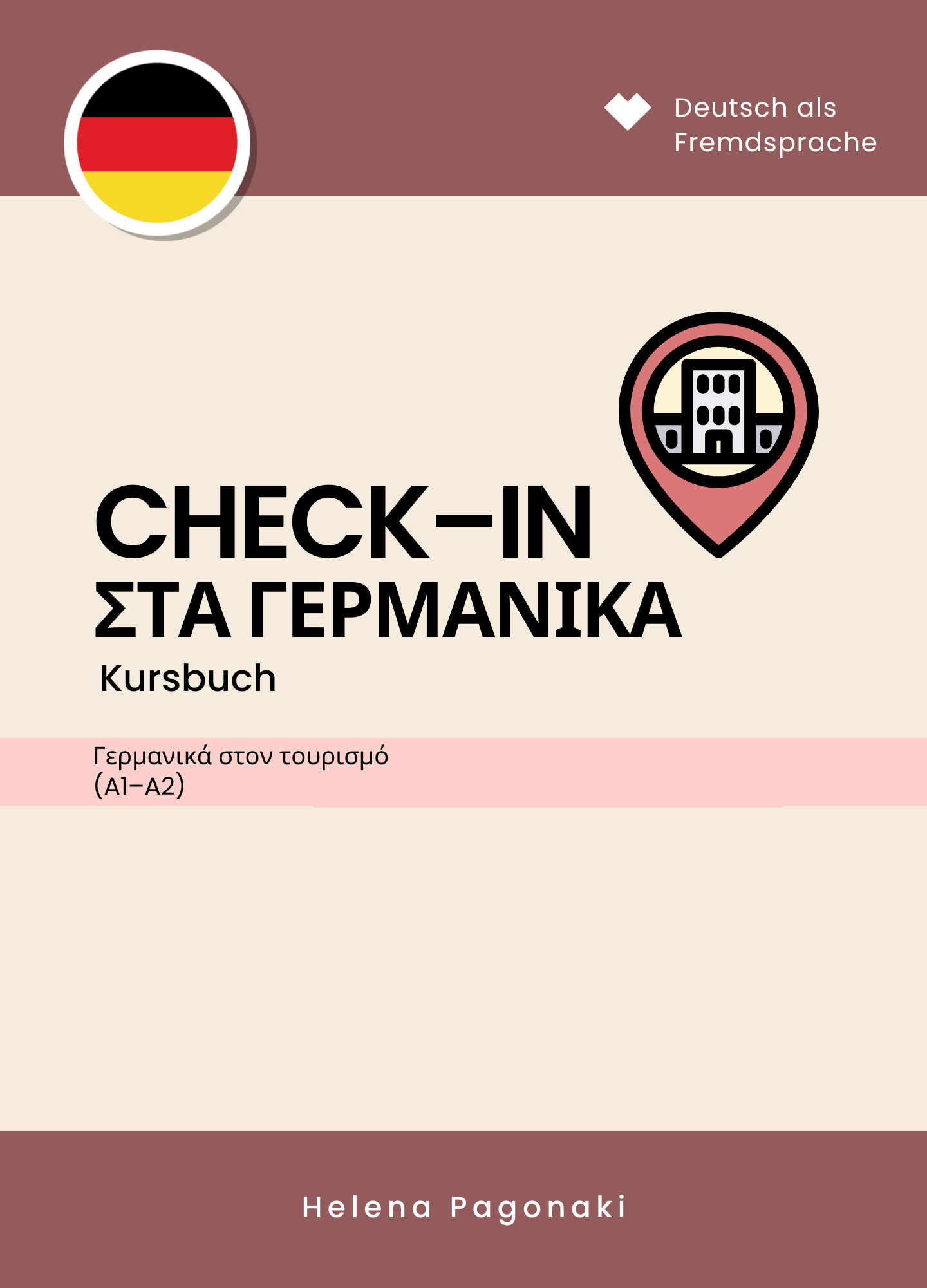 Εξώφυλλο CHECK-IN στα Γερμανικά – Kursbuch (A1–A2)