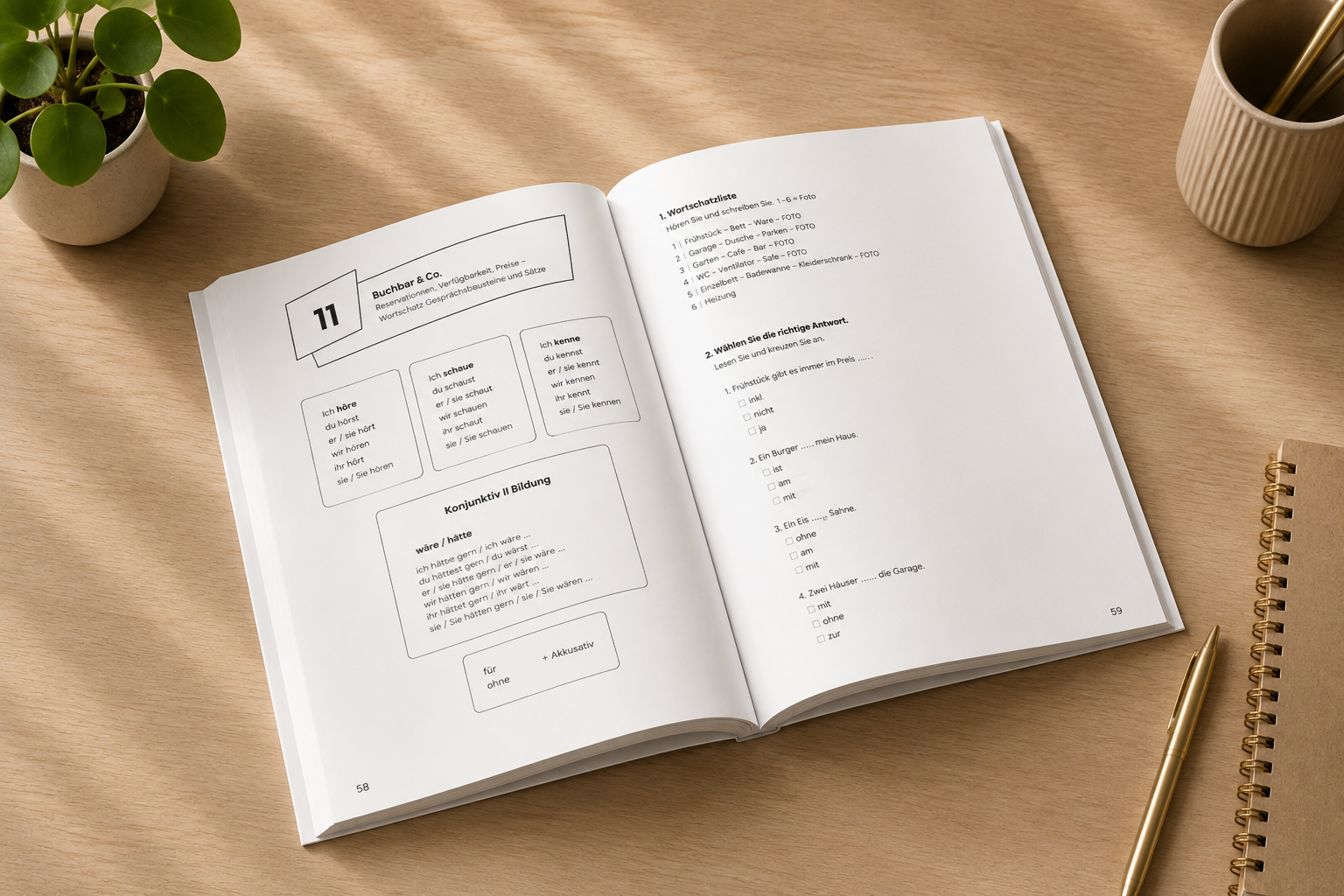 Arbeitsbuch – Βιβλίο ασκήσεων Γερμανικών για τον Τουρισμό και τη Φιλοξενία